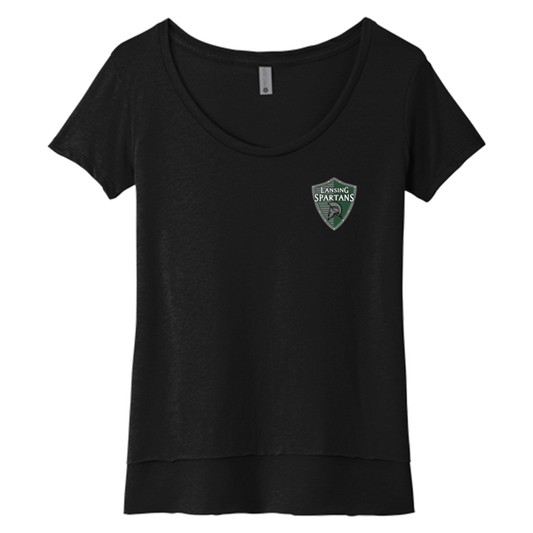 Lansing Spartans Womens Festival Scoop Neck Tee