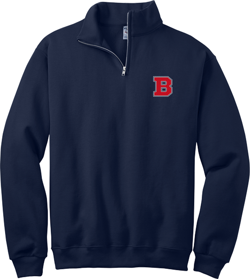 CT Bobcats NuBlend 1/4-Zip Cadet Collar Sweatshirt