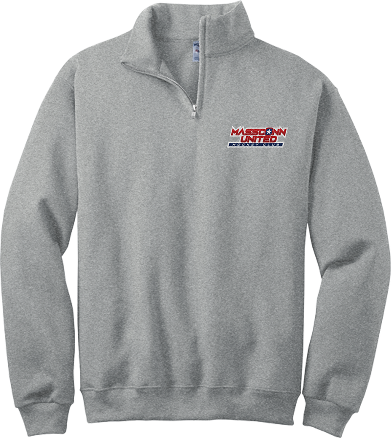 Mass Conn United NuBlend 1/4-Zip Cadet Collar Sweatshirt