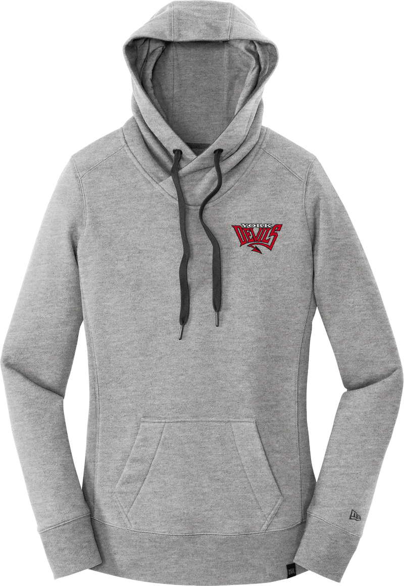 York Devils New Era Ladies French Terry Pullover Hoodie