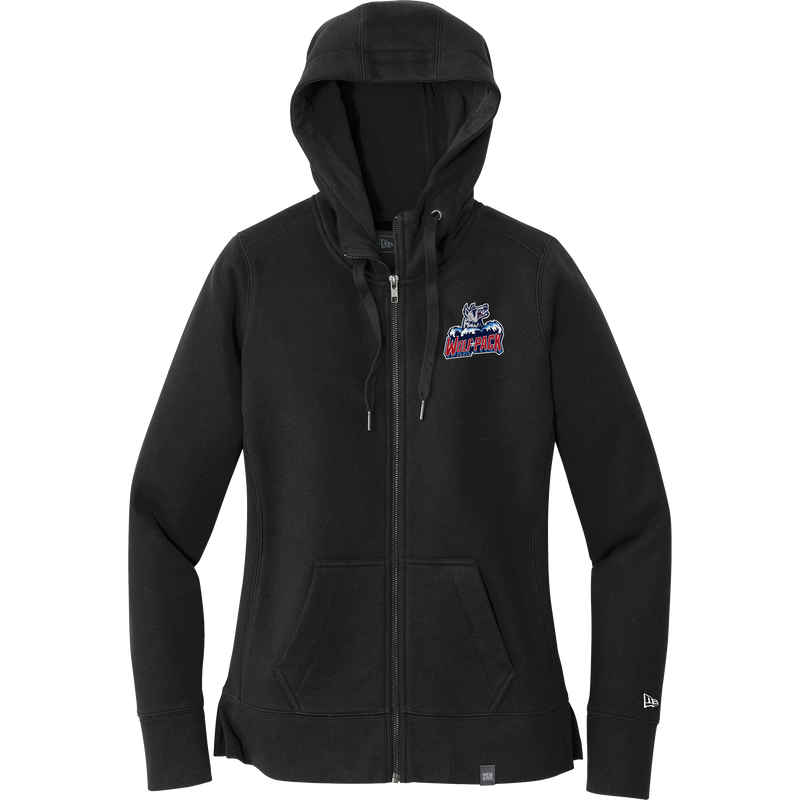 CT Wolfpack South New Era Ladies French Terry Full-Zip Hoodie