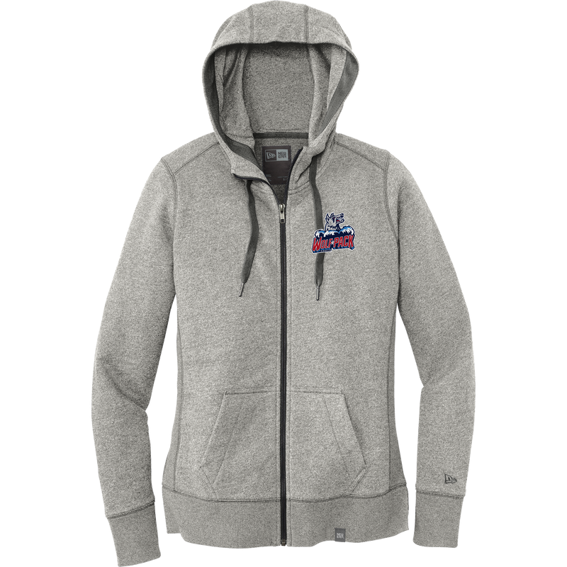 CT Wolfpack South New Era Ladies French Terry Full-Zip Hoodie