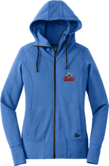 NJ Titans New Era Ladies Tri-Blend Fleece Full-Zip Hoodie