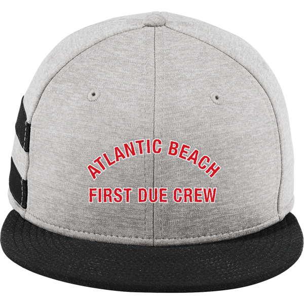 Atlantic Beach New Era Shadow Heather Striped Flat Bill Snapback Cap