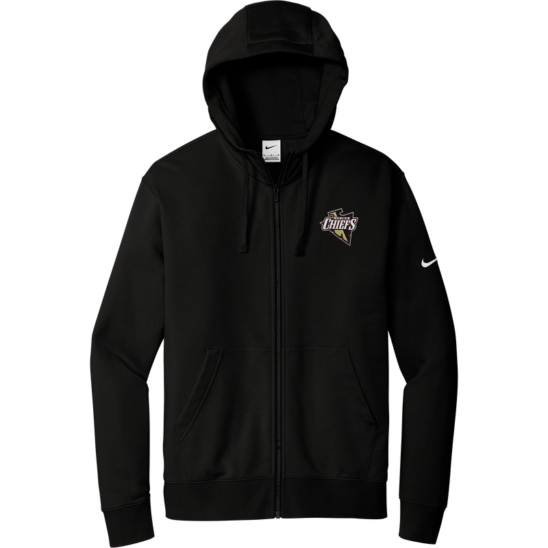 Mercer Chiefs Nike Club Fleece Sleeve Swoosh Full-Zip Hoodie