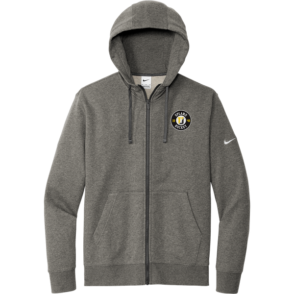 Upland Country Day School Nike Club Fleece Sleeve Swoosh Full-Zip Hoodie