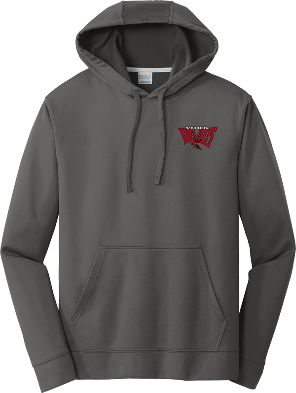 York Devils Performance Fleece Pullover Hooded Sweatshir