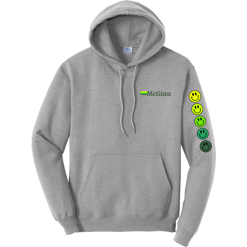 McGinn "Smiley Sleeve" Core Fleece Pullover Hooded Sweatshirt