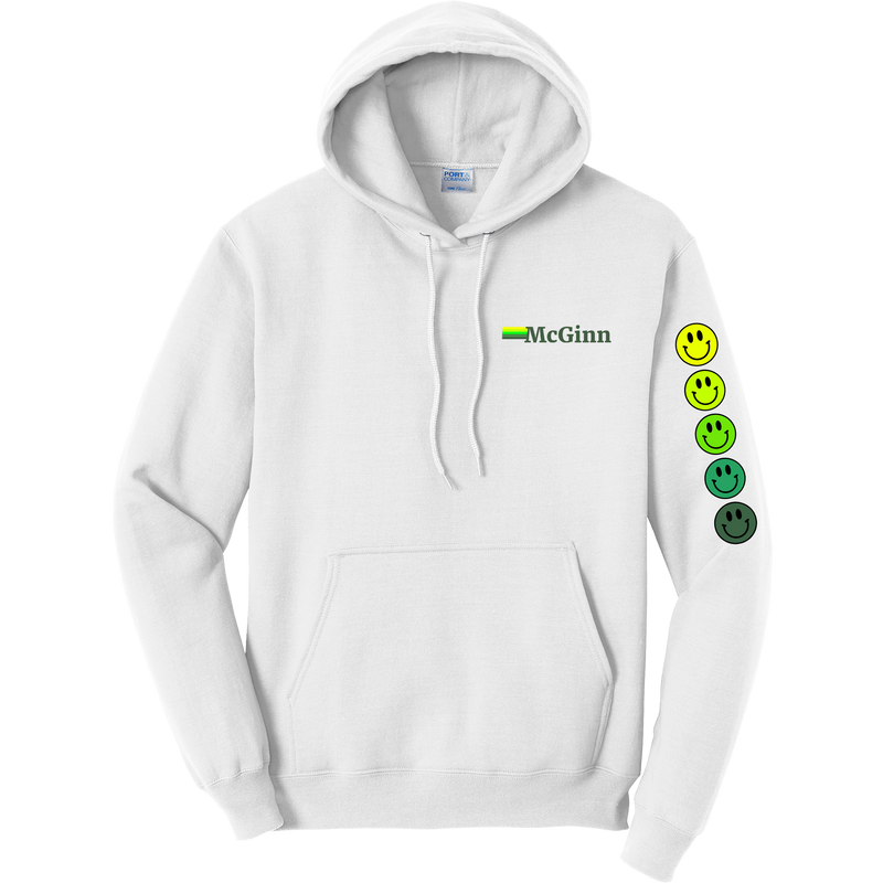 McGinn "Smiley Sleeve" Core Fleece Pullover Hooded Sweatshirt