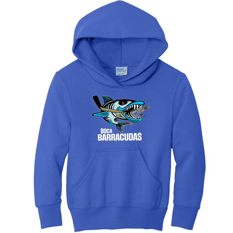 Boca Barracudas Youth Core Fleece Pullover Hooded Sweatshirt