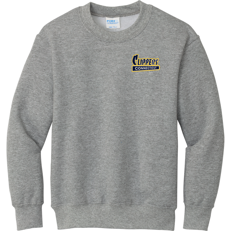 CT Clippers Youth Core Fleece Crewneck Sweatshirt