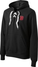 CT Bobcats Lace Up Pullover Hooded Sweatshirt