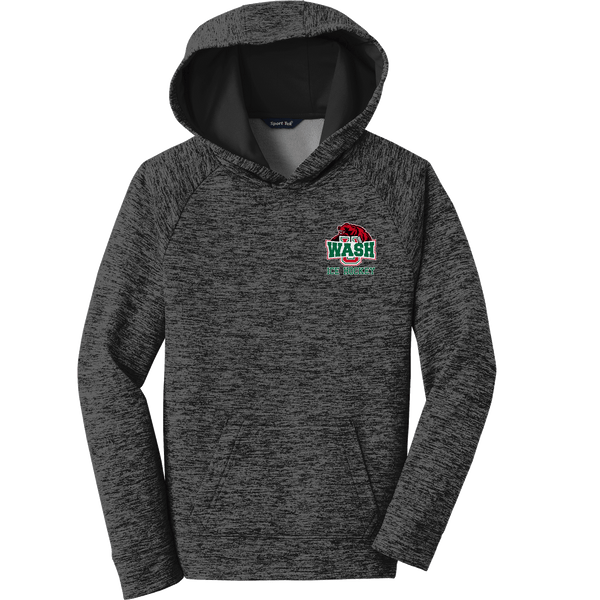 Wash U Youth PosiCharge Electric Heather Fleece Hooded Pullover