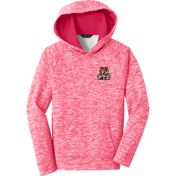 Princeton Tiger Lilies Youth PosiCharge Electric Heather Fleece Hooded Pullover