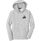 Hartford Jr. Wolfpack Youth PosiCharge Electric Heather Fleece Hooded Pullover