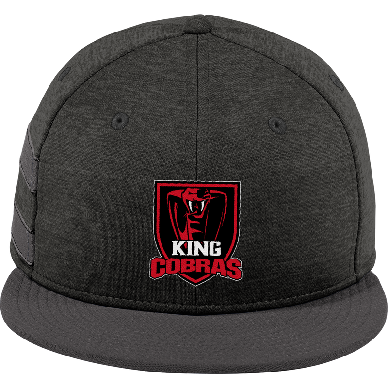 King Cobras New Era Shadow Heather Striped Flat Bill Snapback Cap